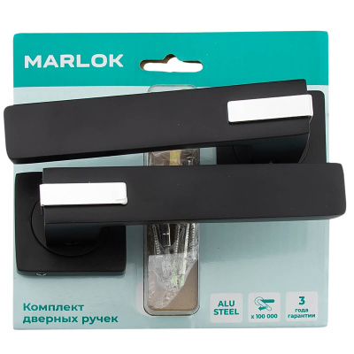 Ручка раздельная A52-L91 BL/BL (черный/черный) MARLOK