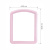 Набор с зеркалом для ванной комнаты "Алиса" розовый (6)